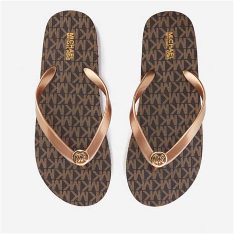 michael kors flip flops uk|michael kors flip flops women's.